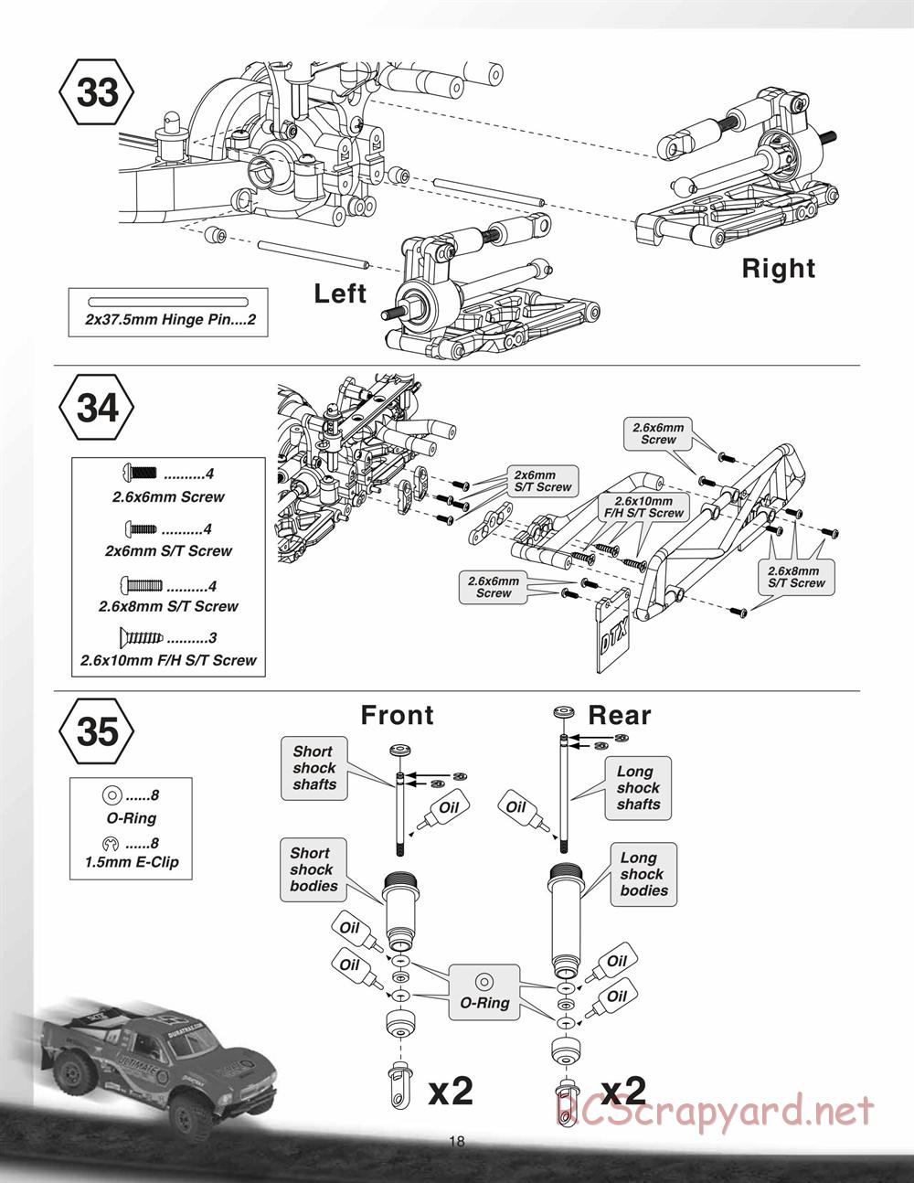 Duratrax - Vendetta SC - Manual - Page 18