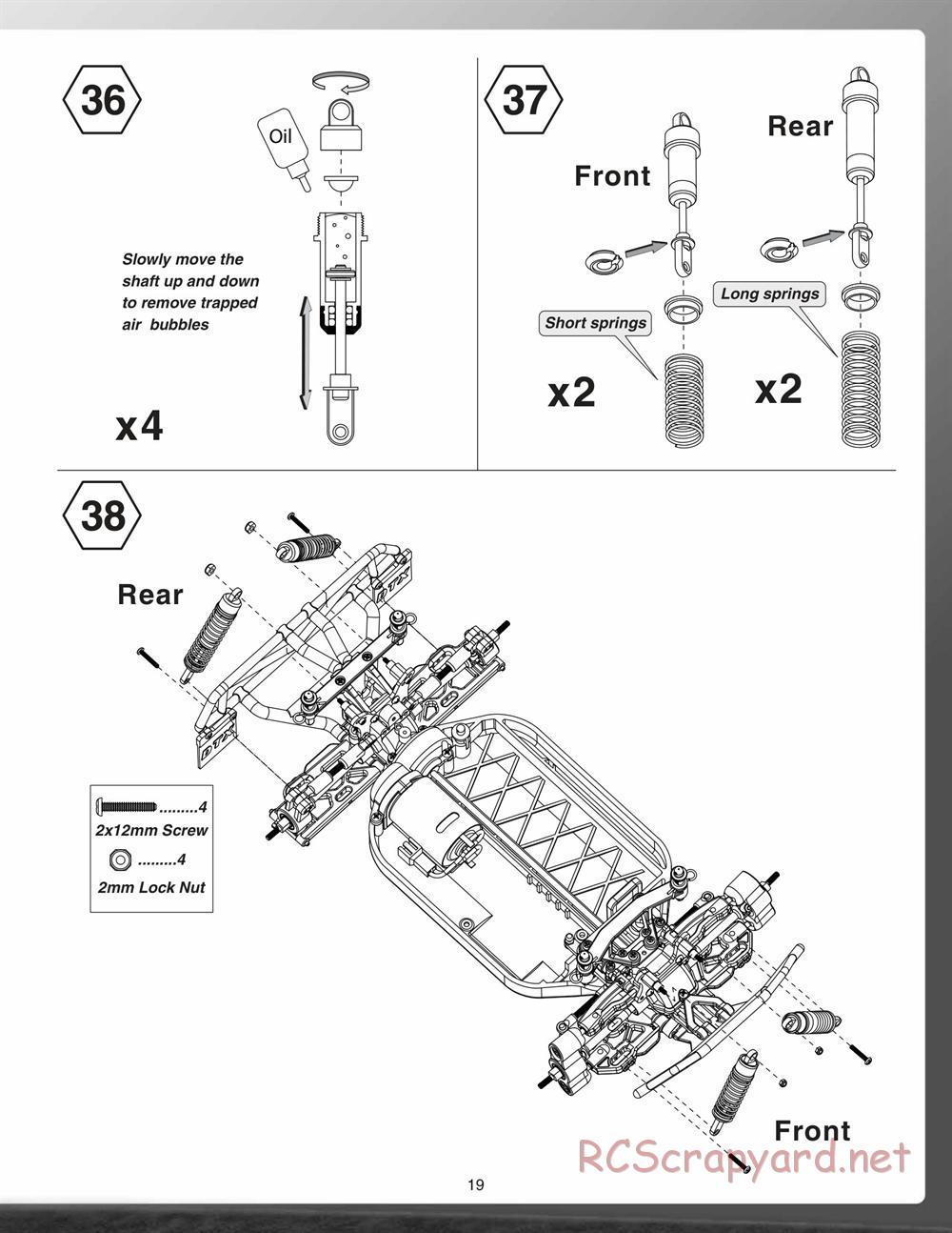 Duratrax - Vendetta SC - Manual - Page 19