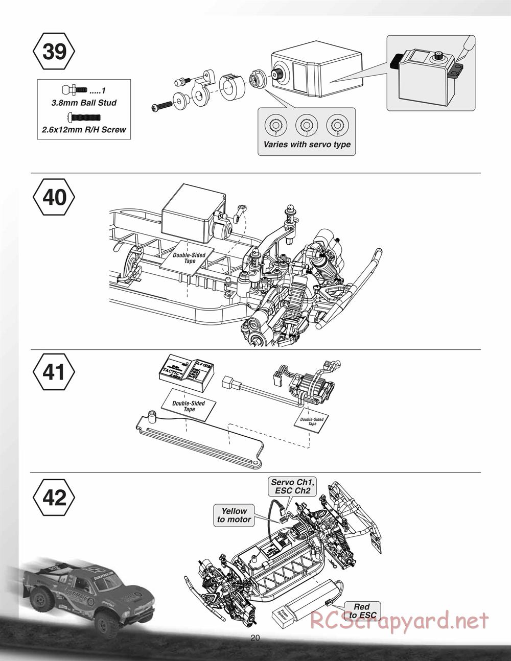 Duratrax - Vendetta SC - Manual - Page 20