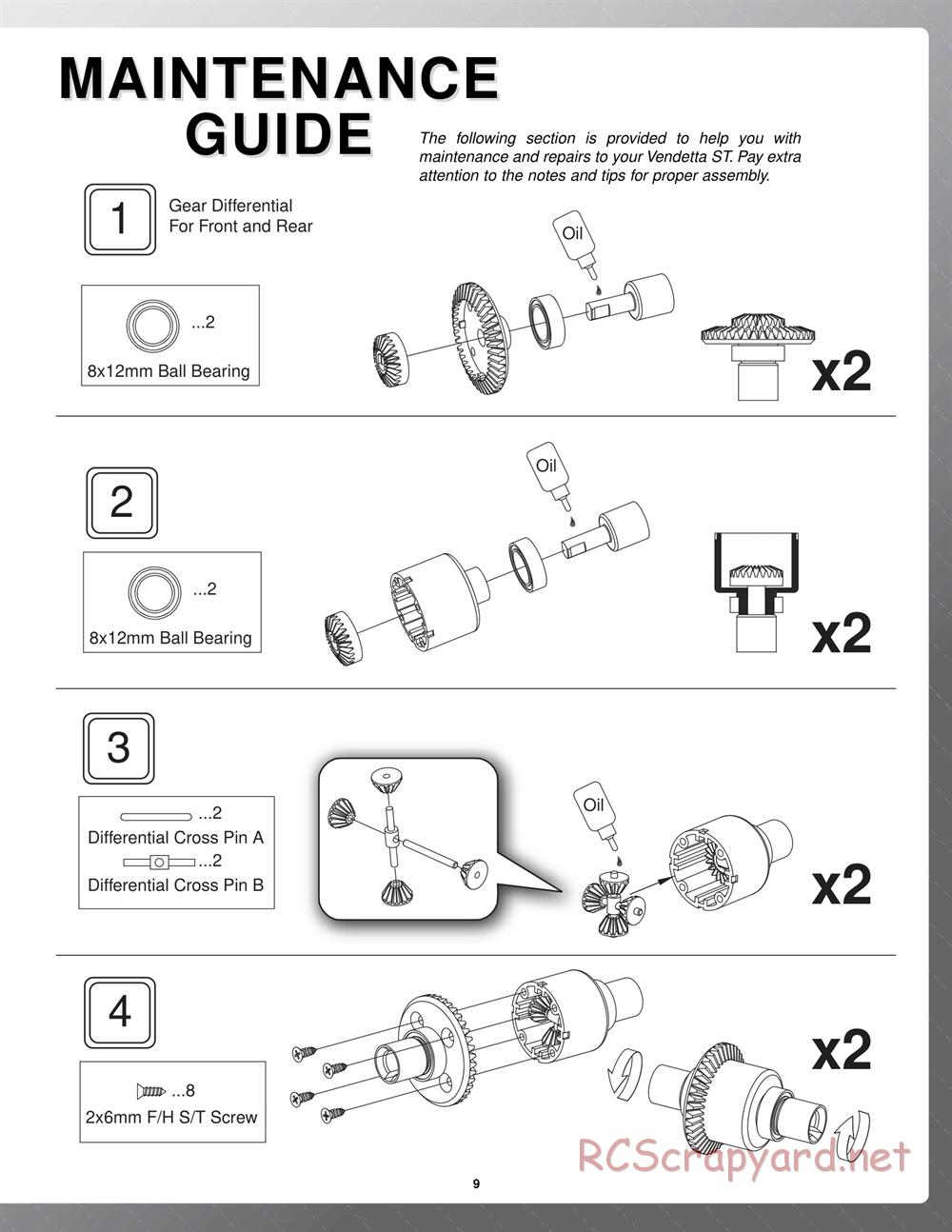 Duratrax - Vendetta ST - Manual - Page 9