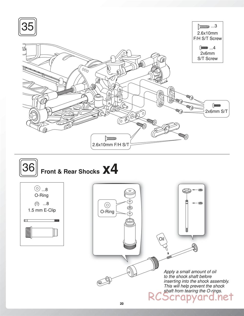 Duratrax - Vendetta ST - Manual - Page 20