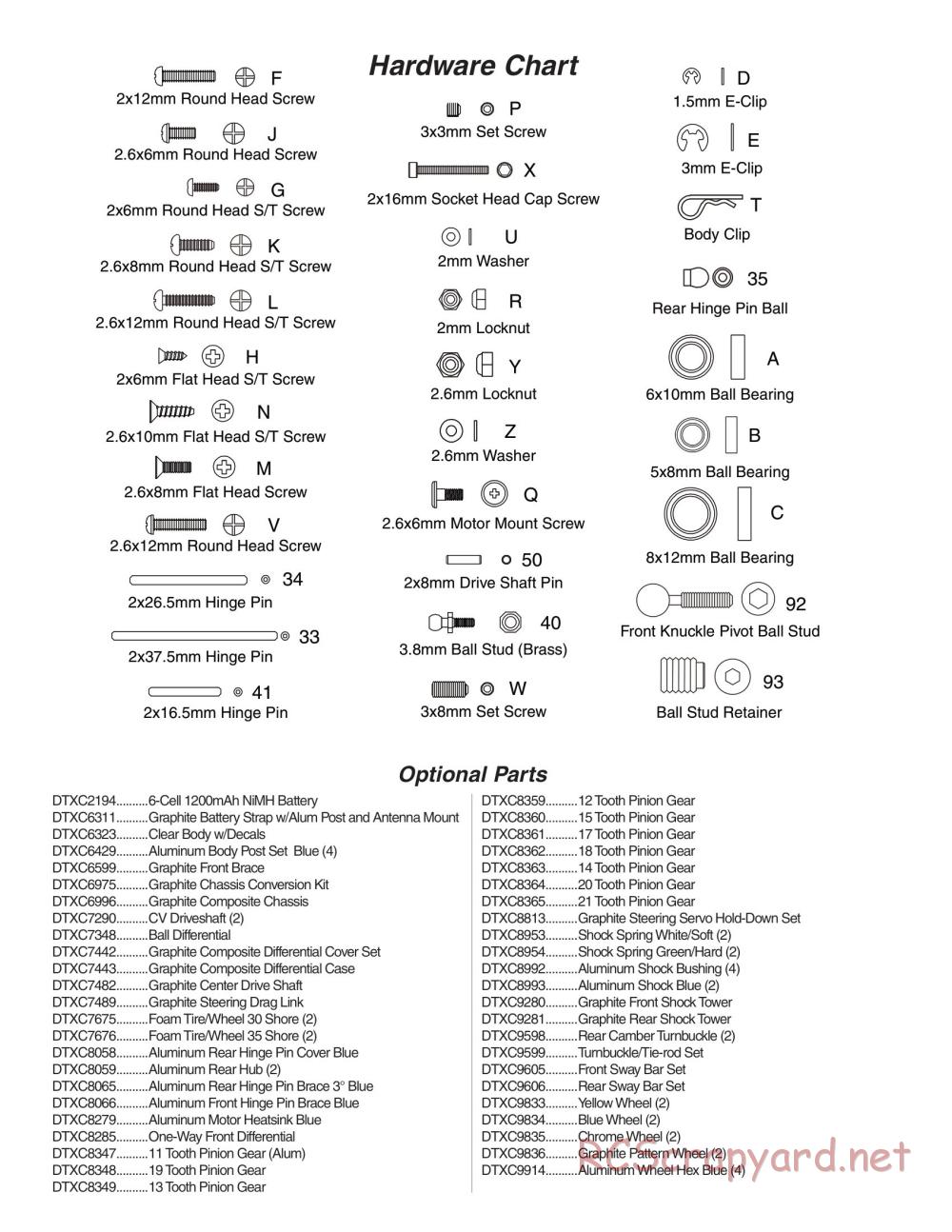 Duratrax - Vendetta TC - Exploded Views - Page 2