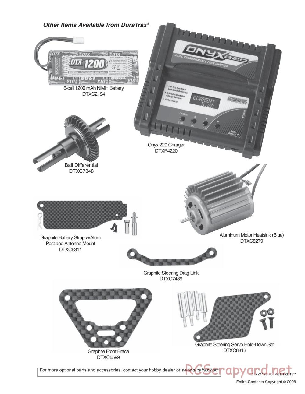 Duratrax - Vendetta TC - Exploded Views - Page 5