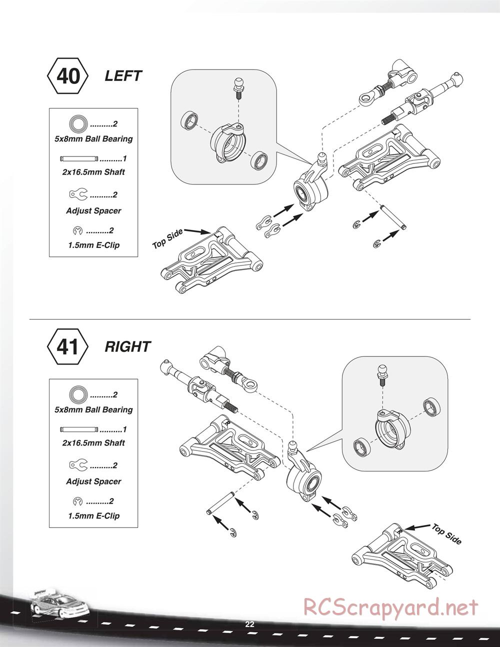 Duratrax - Vendetta TC - Manual - Page 22