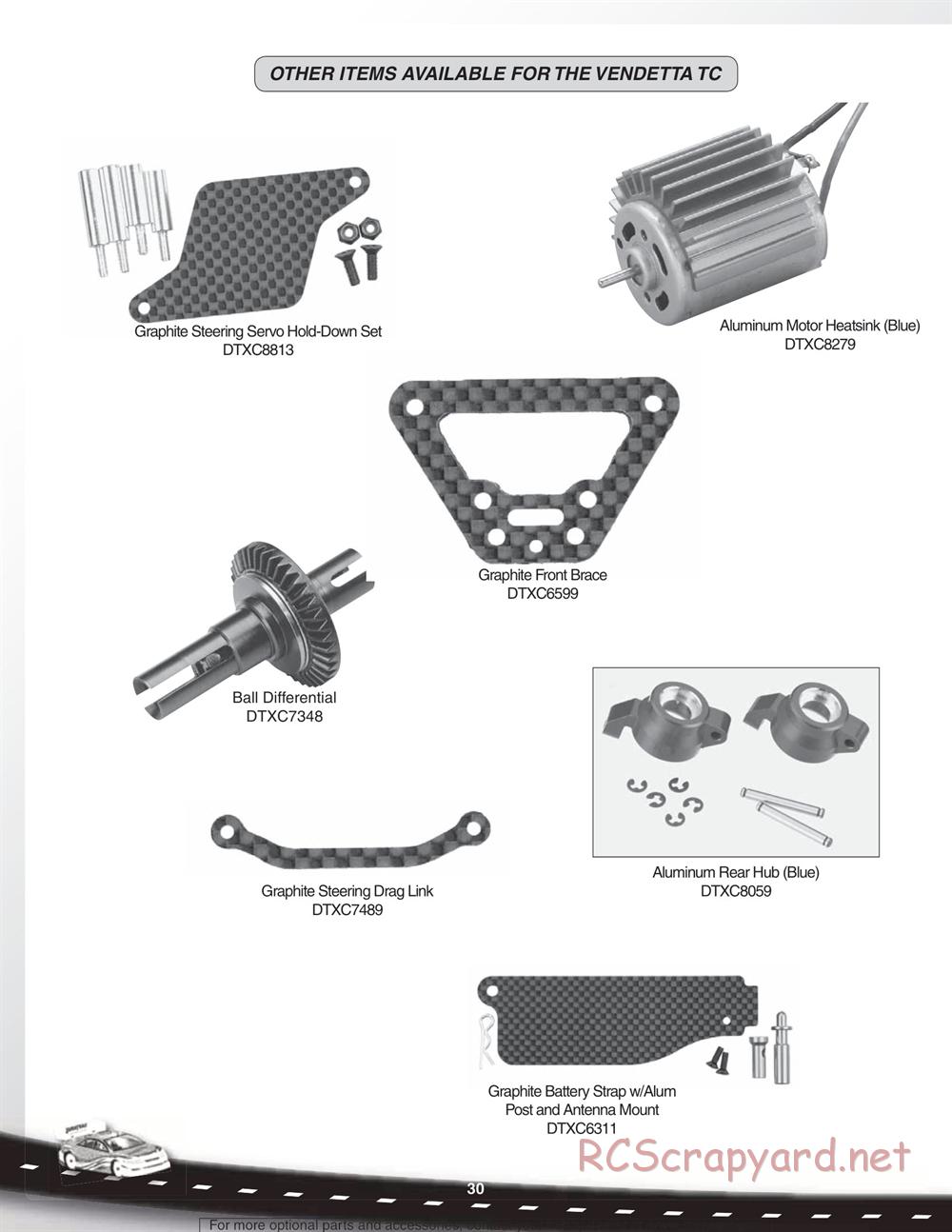 Duratrax - Vendetta TC - Manual - Page 30