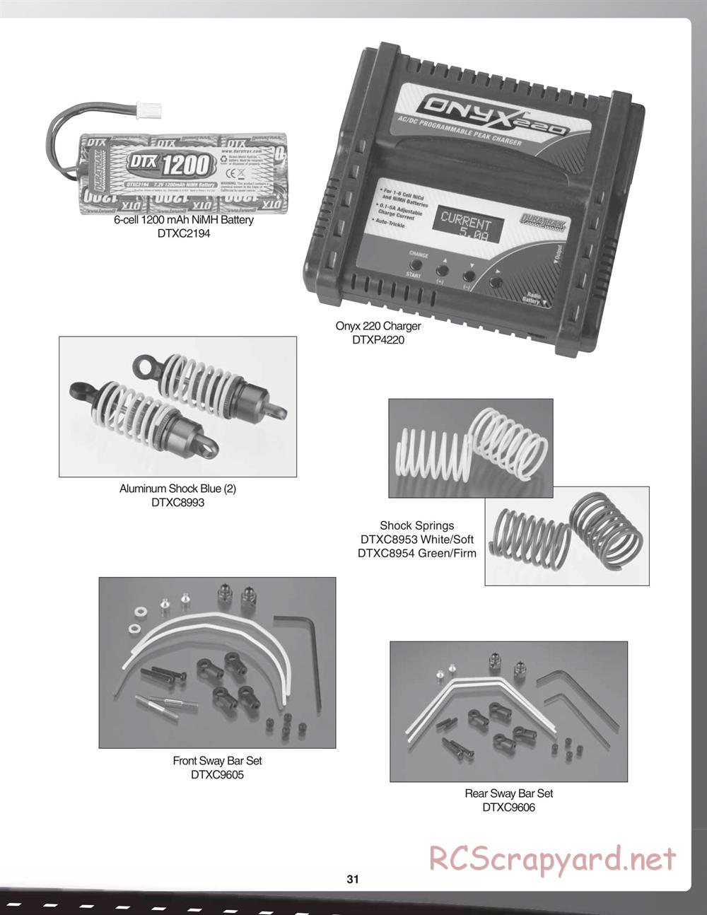 Duratrax - Vendetta TC - Manual - Page 31