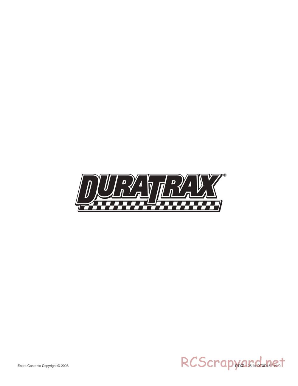 Duratrax - Vendetta TC - Manual - Page 32