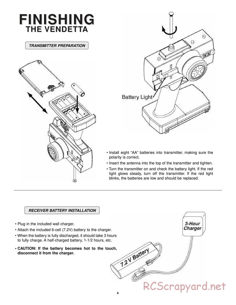 Duratrax - Vendetta Buggy - Manual - Page 4