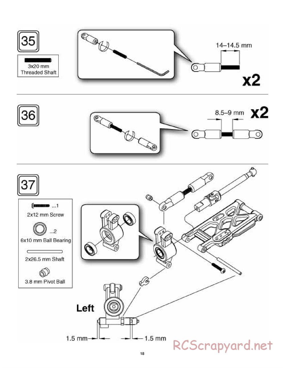 Duratrax - Vendetta Buggy - Manual - Page 18