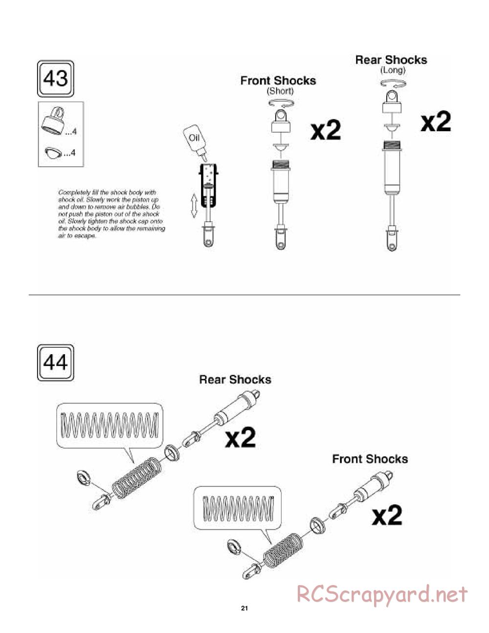 Duratrax - Vendetta Buggy - Manual - Page 21