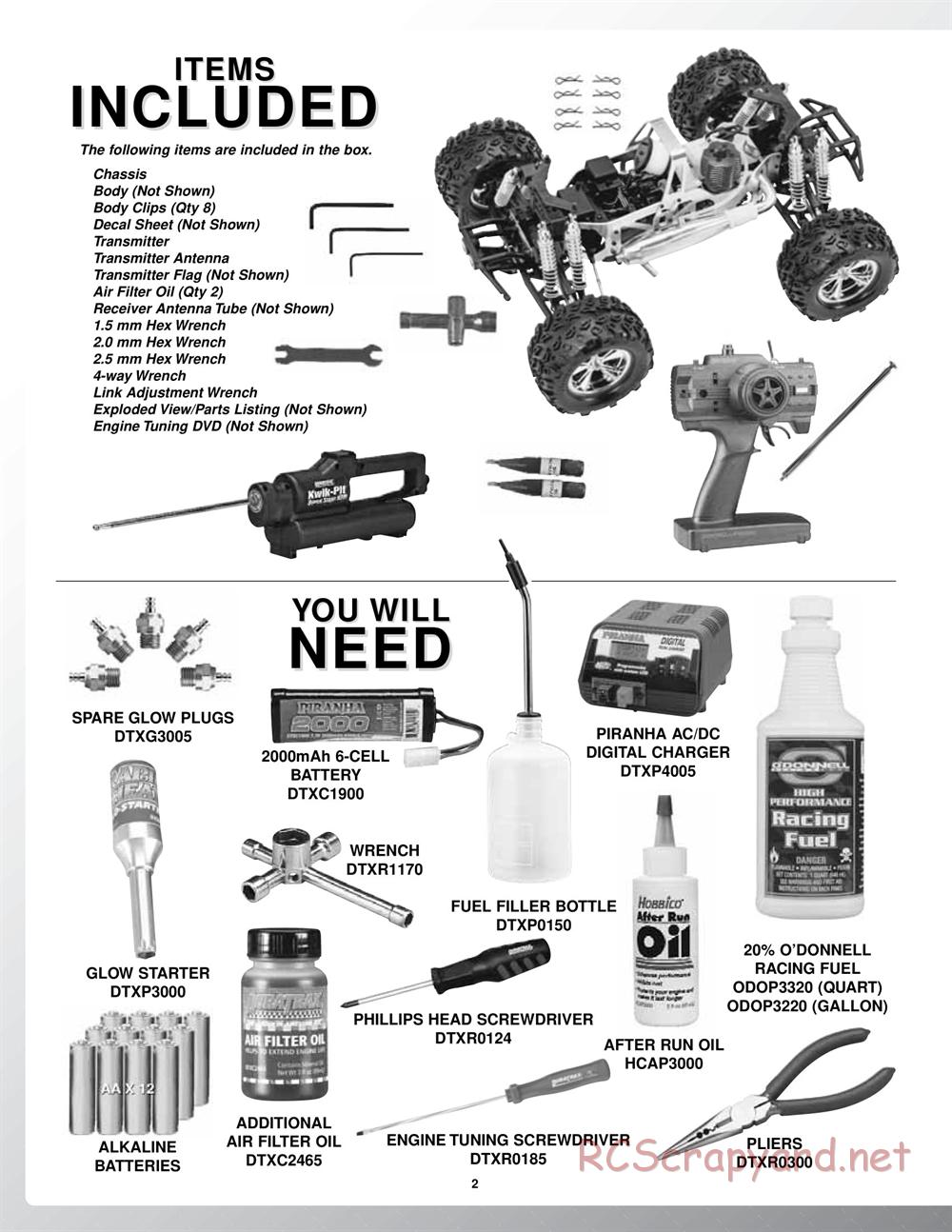 Duratrax - Warhead Evo - Manual - Page 2