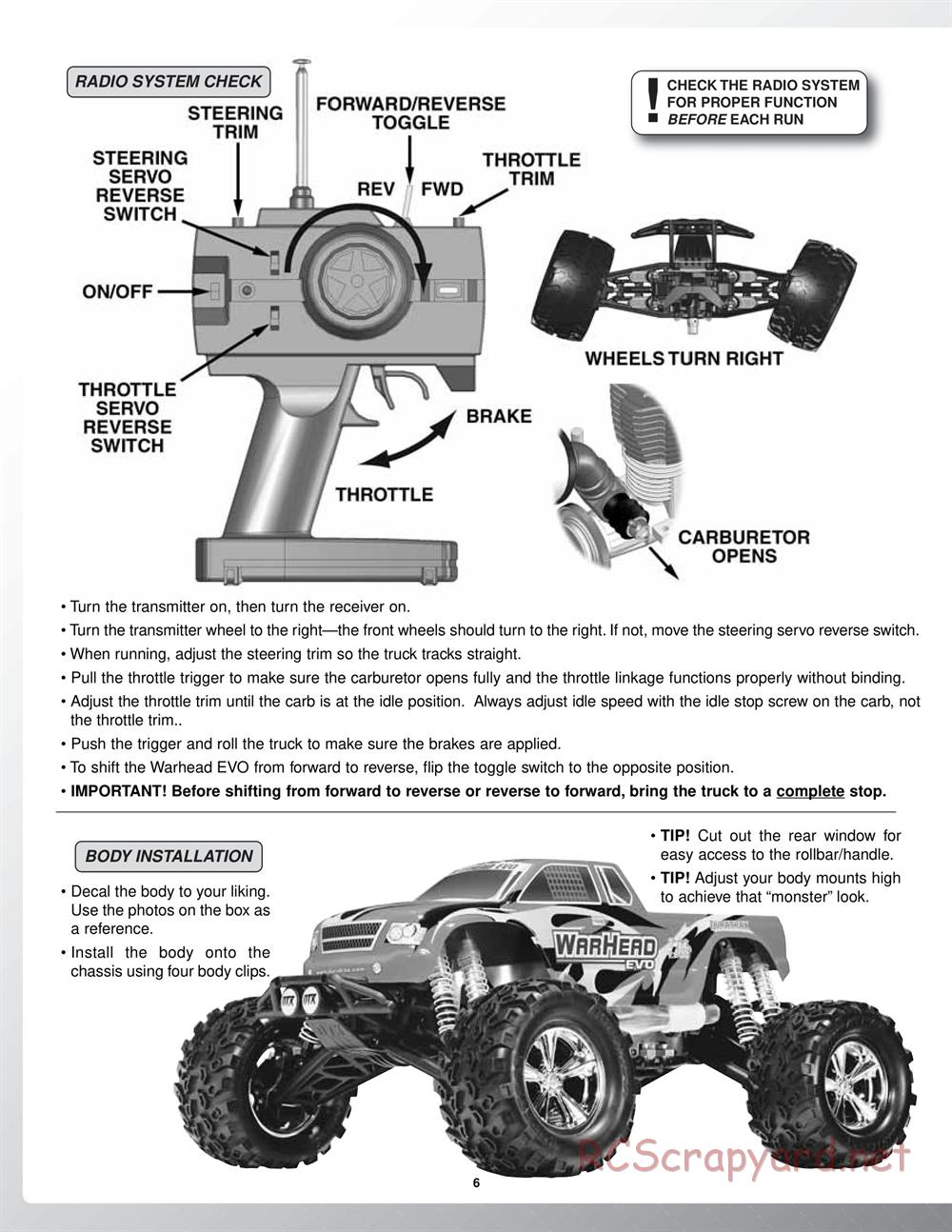 Duratrax - Warhead Evo - Manual - Page 6