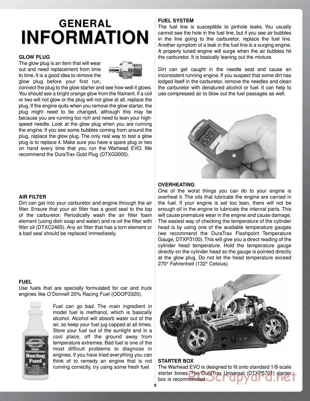 Duratrax - Warhead Evo - Manual - Page 9