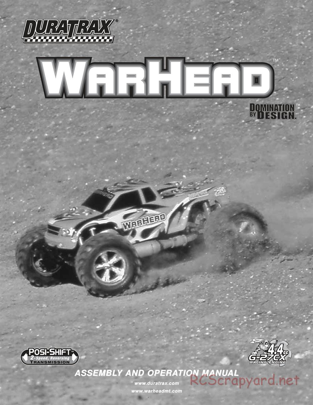 Duratrax - Warhead - Manual - Page 1