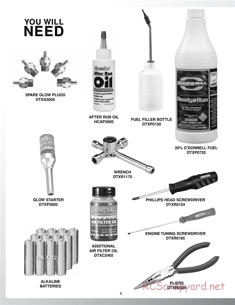 Duratrax - Warhead - Manual - Page 2