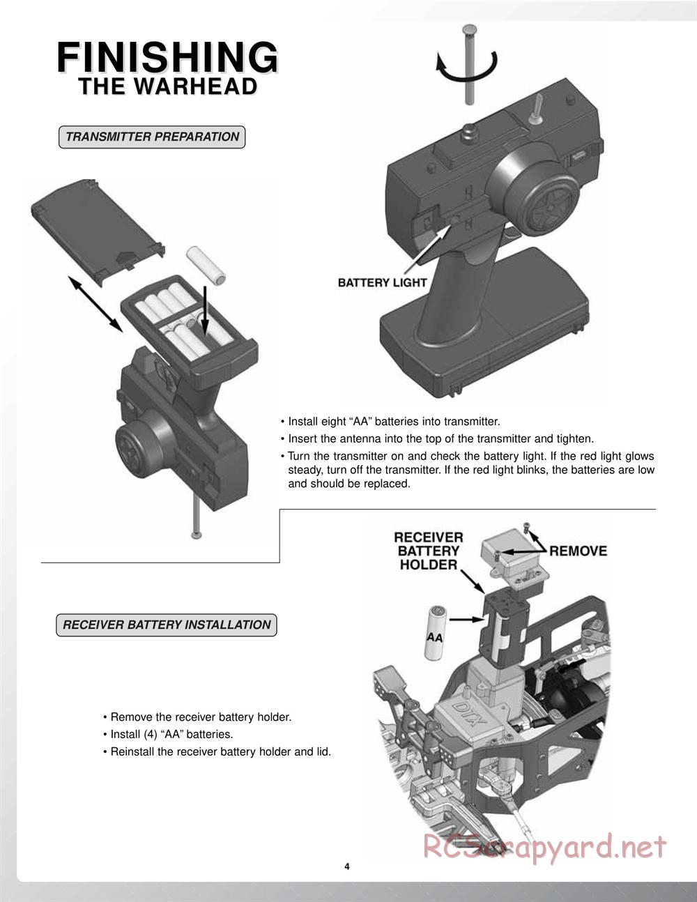 Duratrax - Warhead - Manual - Page 4