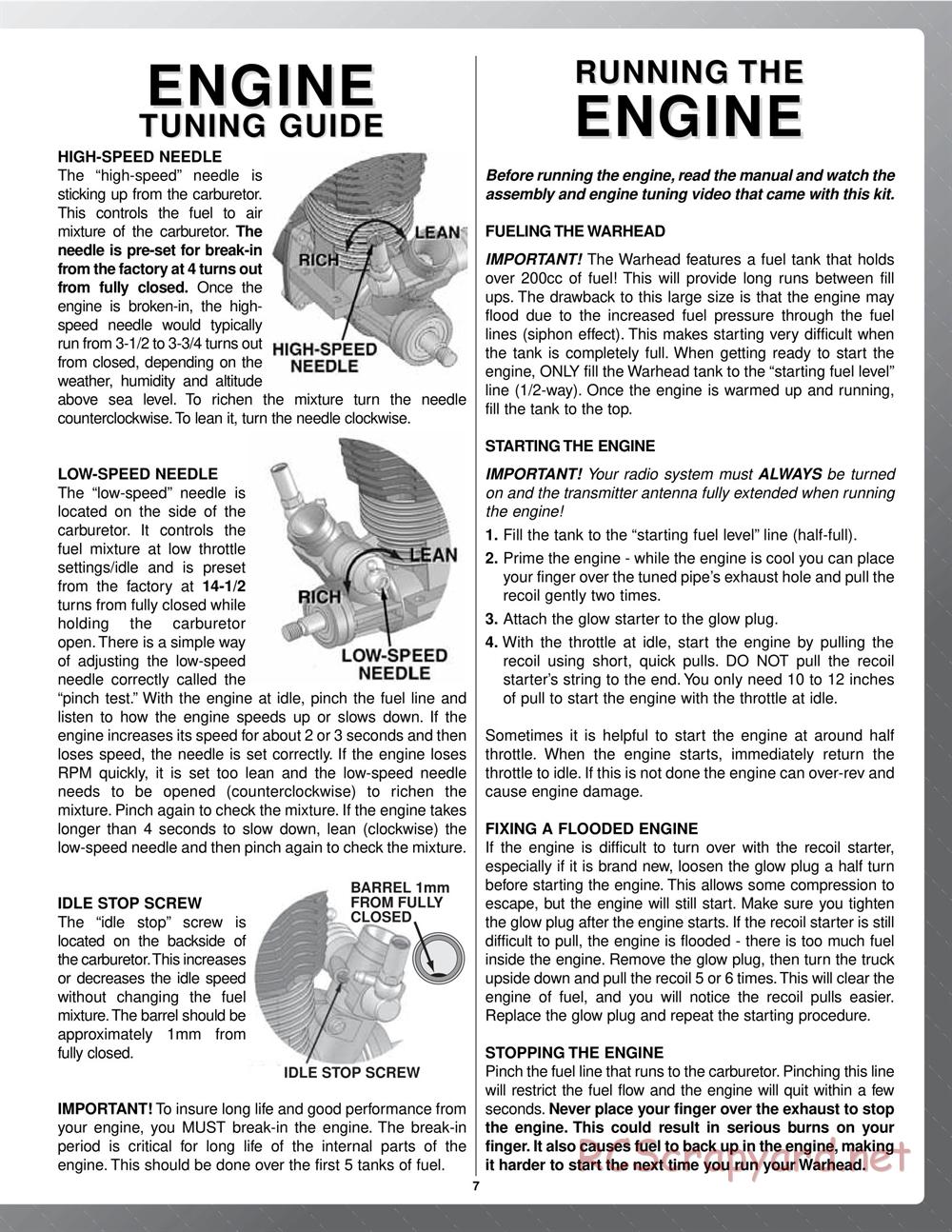 Duratrax - Warhead - Instruction Manual - DTXD68** • RCScrapyard ...