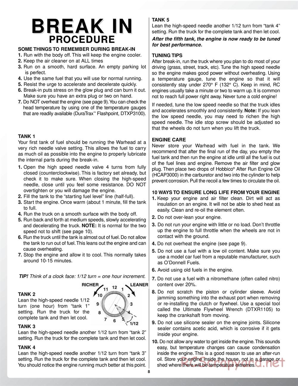 Duratrax - Warhead - Instruction Manual - DTXD68** • RCScrapyard ...