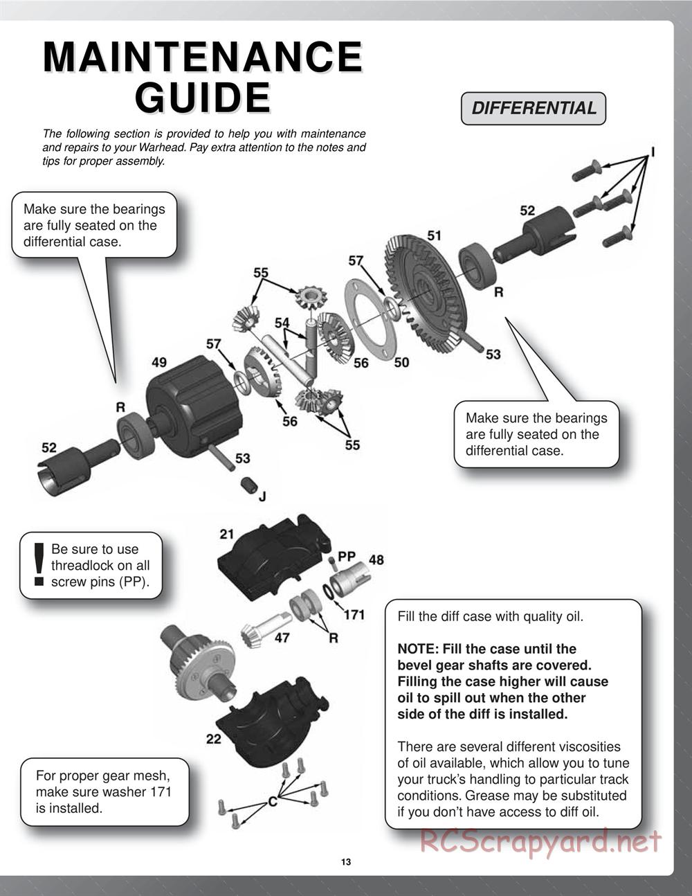 Duratrax - Warhead - Manual - Page 13