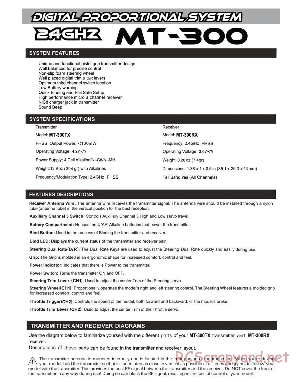 Himoto Racing - 1/10 Electric Models - Manual - Page 7