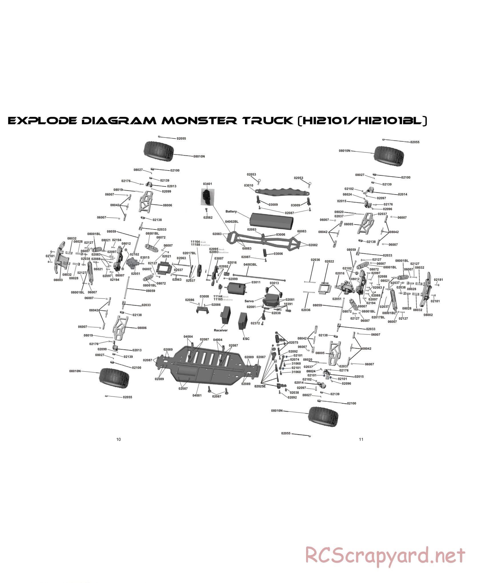 Himoto Racing - 1/10 Electric Models - Manual - Page 12