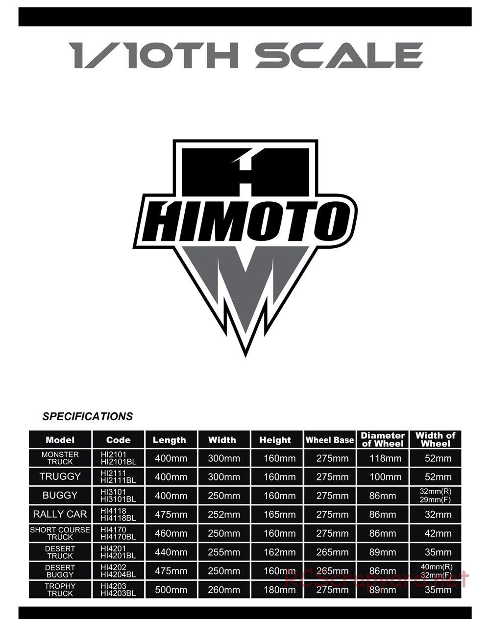 Himoto Racing - 1/10 Electric Models - Manual - Page 37