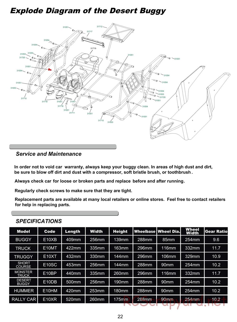 Himoto Racing - Katana - E10XT / E10XTL - Manual - Page 16