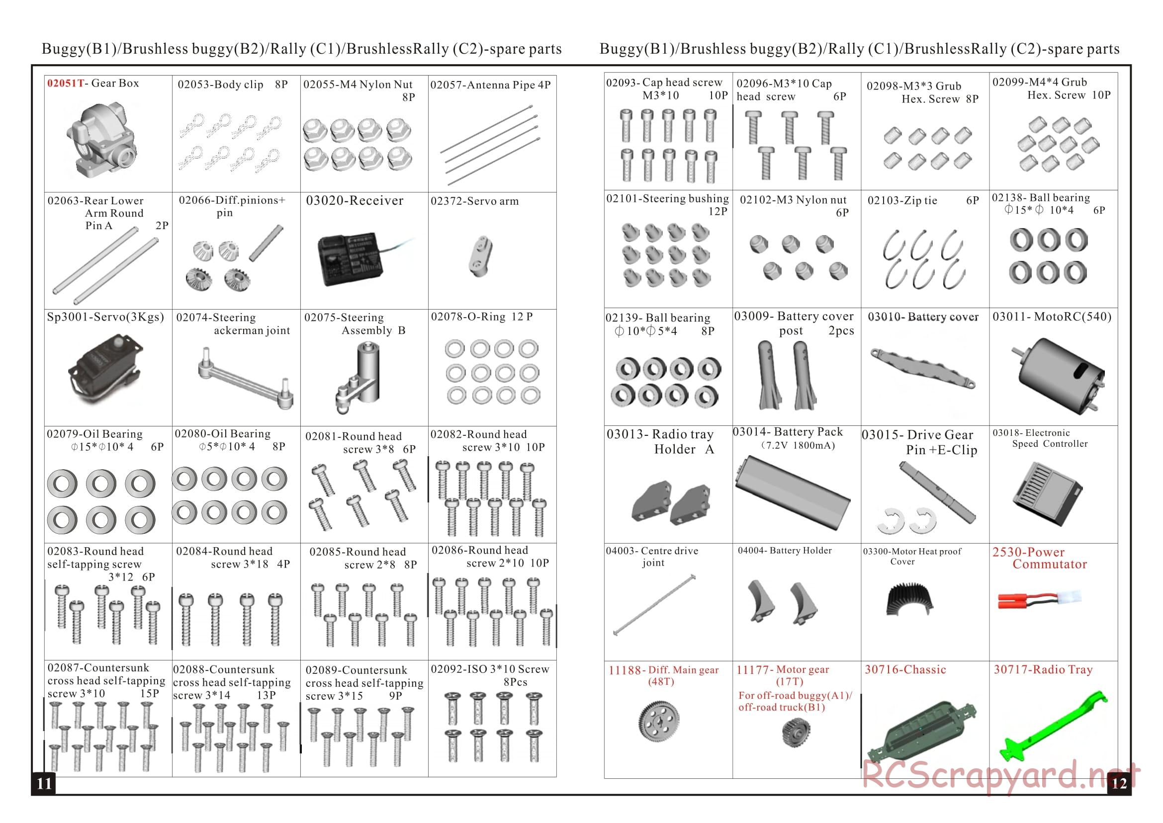 Himoto Racing - Corr Truck SCT-10 - HI4370 / HI4370BL - Manual - Page 7