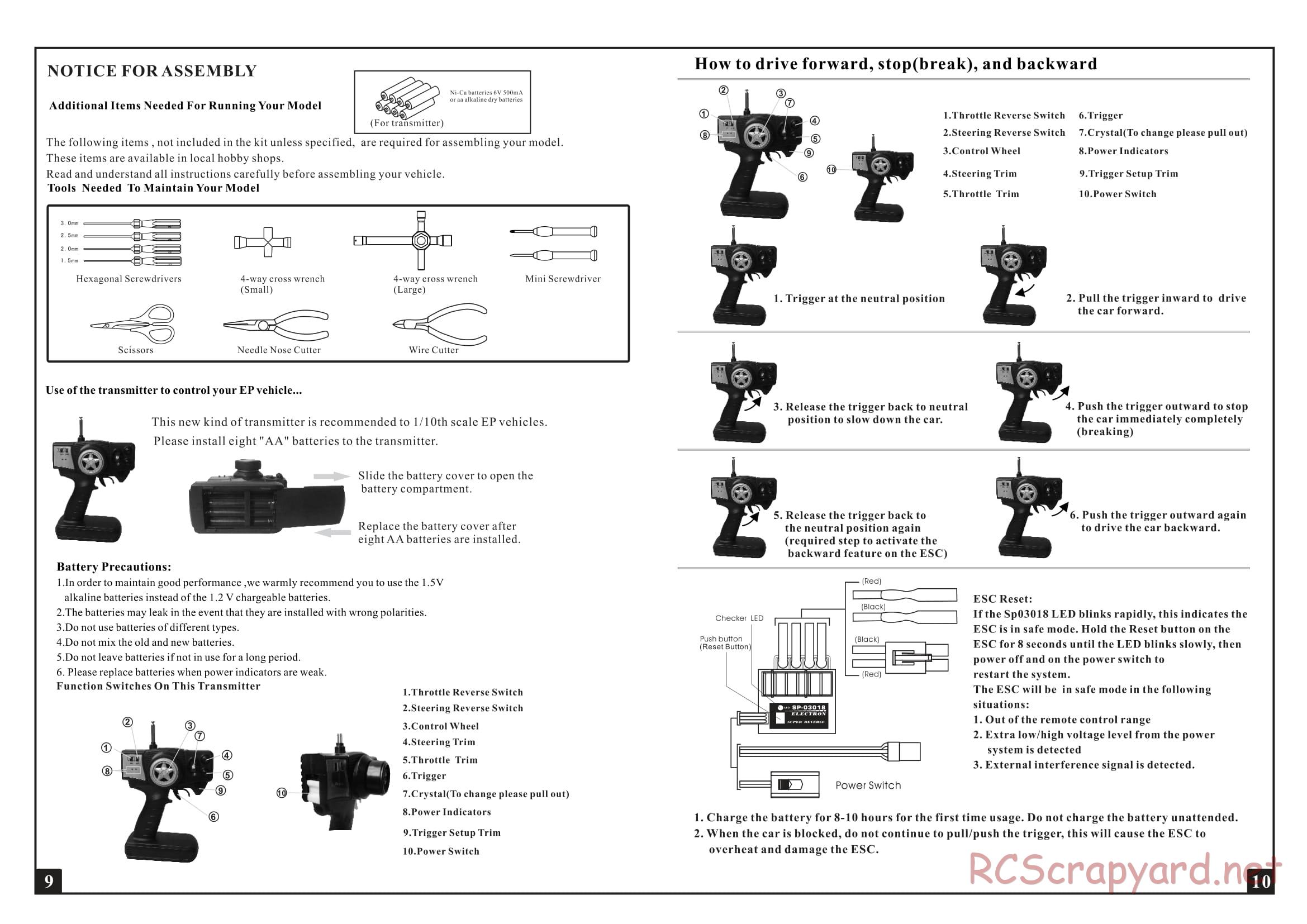 Himoto Racing - 1/10 4WD Electric Models - Manual - Page 6