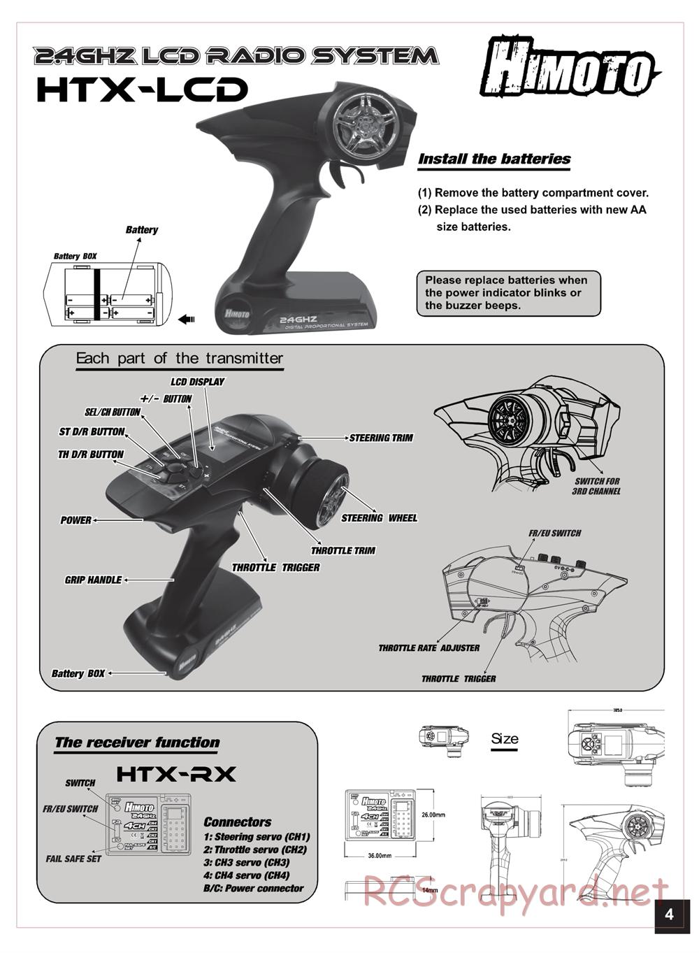 Himoto Racing - Bashe - HI1018 / HI1018BL - Manual - Page 5