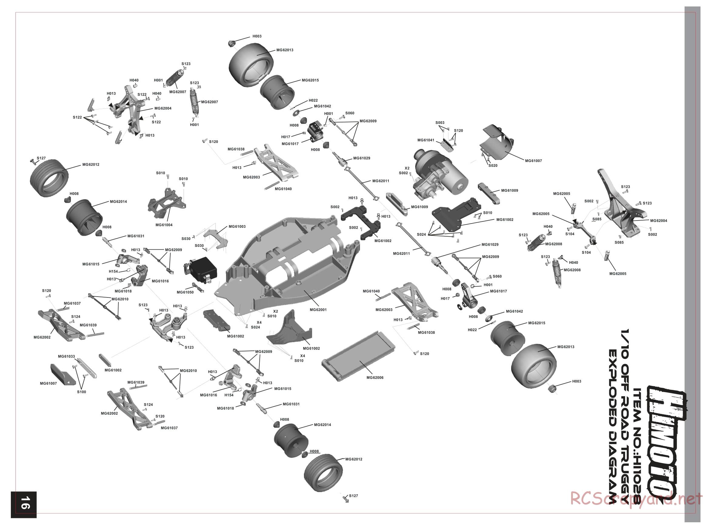 Himoto Racing - Bashe - HI1018 / HI1018BL - Manual - Page 17