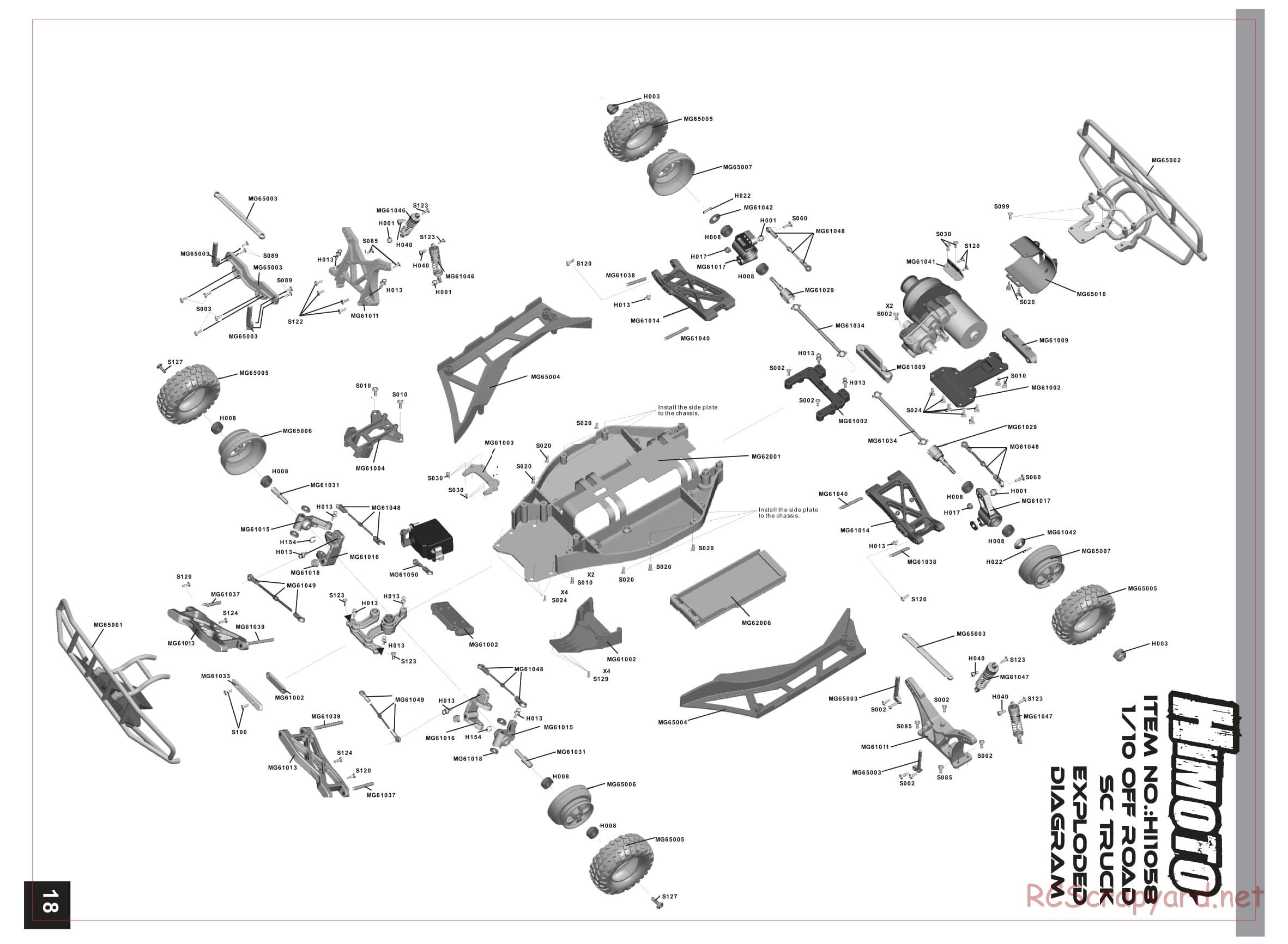 Himoto Racing - Bashe - HI1018 / HI1018BL - Manual - Page 19