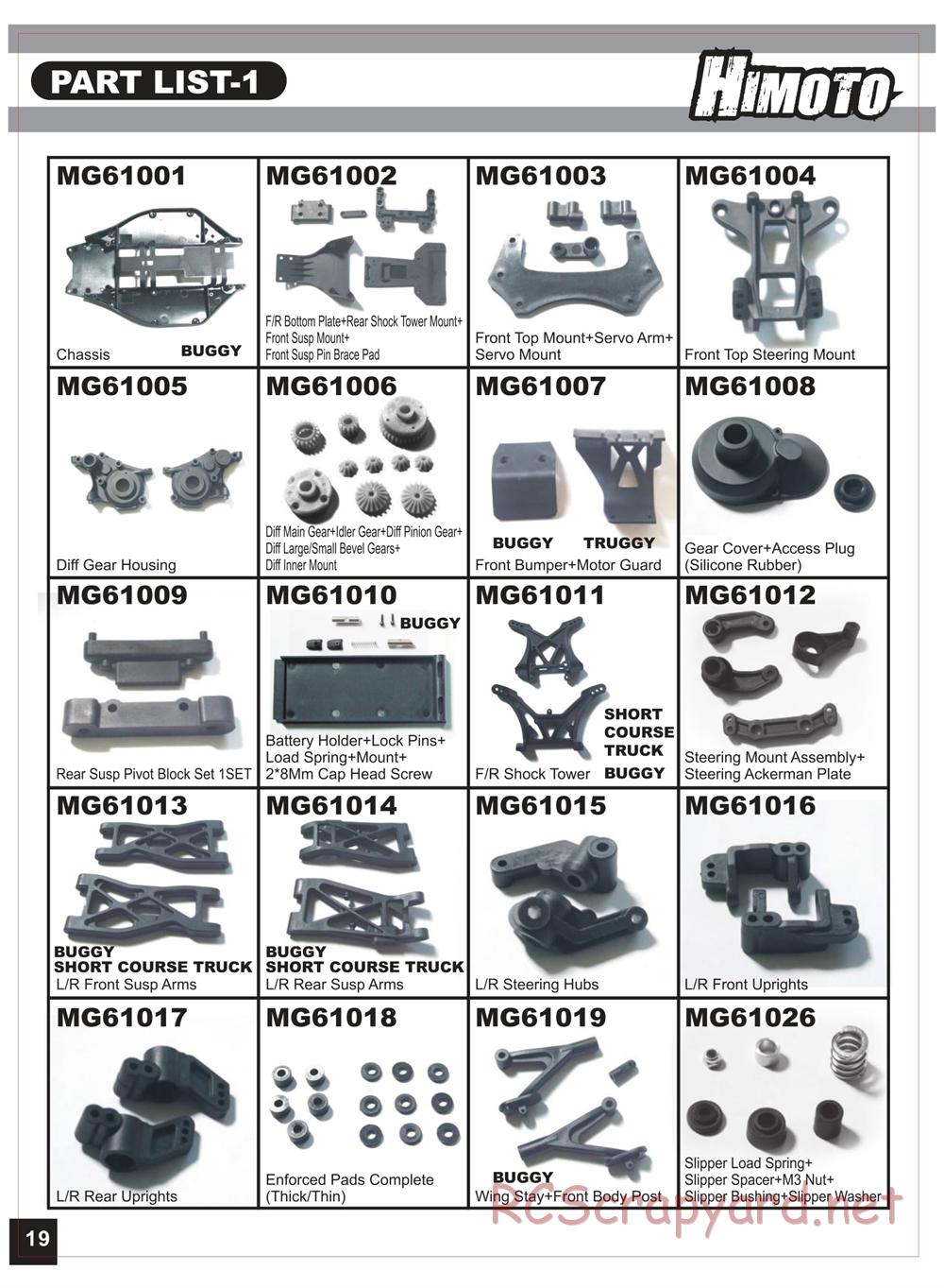 Himoto Racing - Bashe - HI1018 / HI1018BL - Manual - Page 20