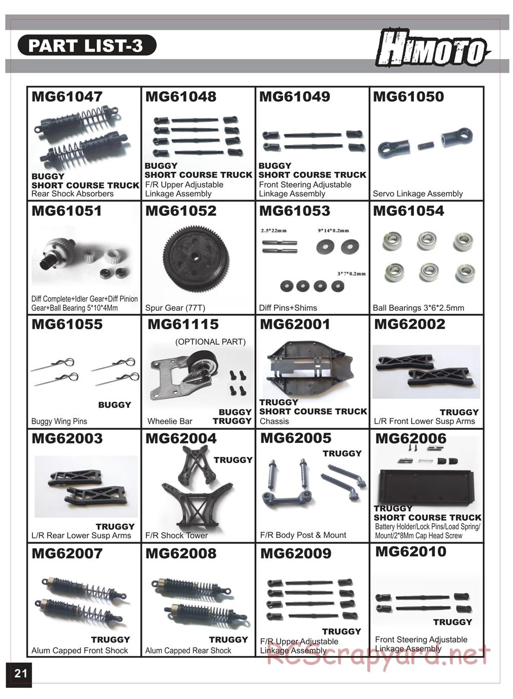 Himoto Racing - Bashe - HI1018 / HI1018BL - Manual - Page 22