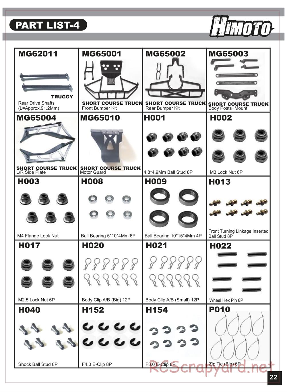 Himoto Racing - Bashe - HI1018 / HI1018BL - Manual - Page 23