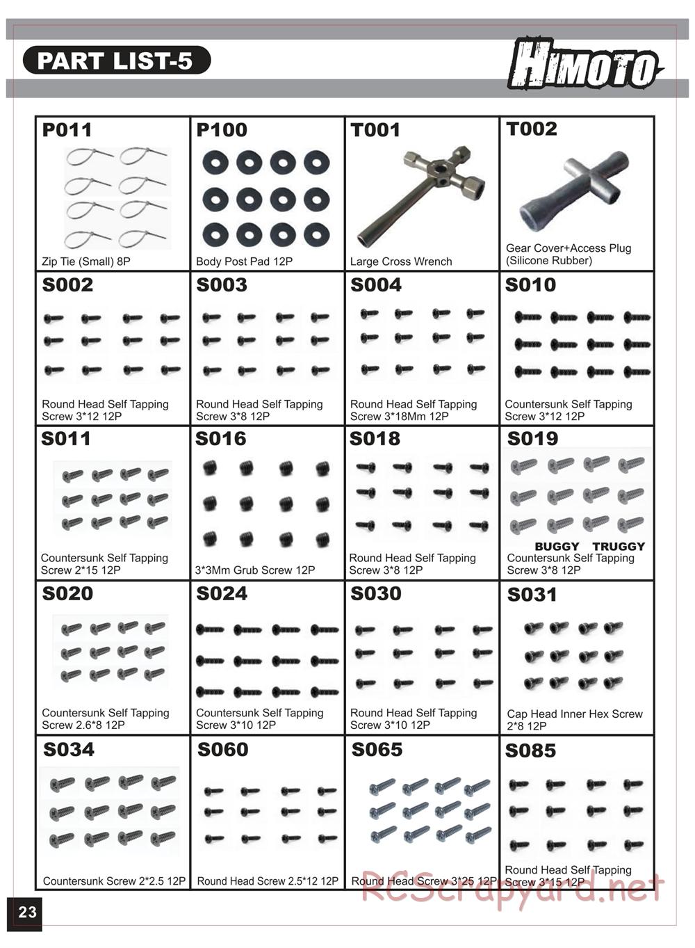 Himoto Racing - Bashe - HI1018 / HI1018BL - Manual - Page 24