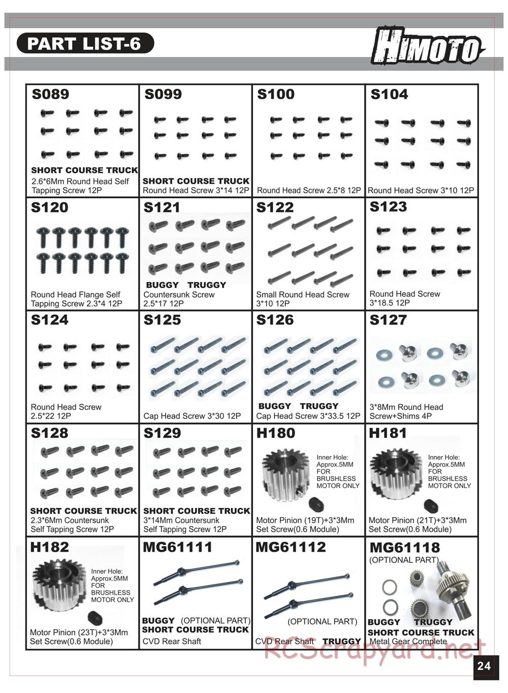 Himoto Racing - Bashe - HI1018 / HI1018BL - Manual - Page 25