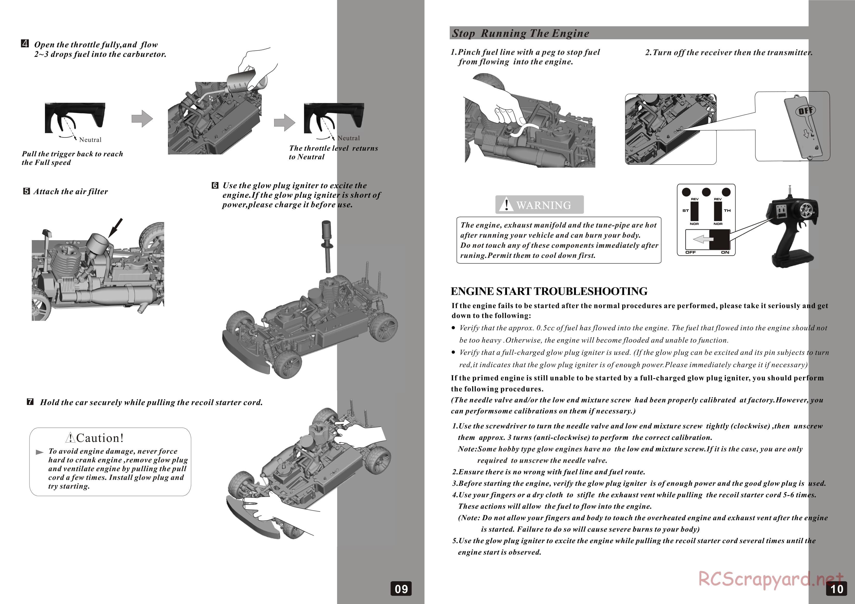 Himoto Racing - Viper XST - HI6103 - Manual - Page 6