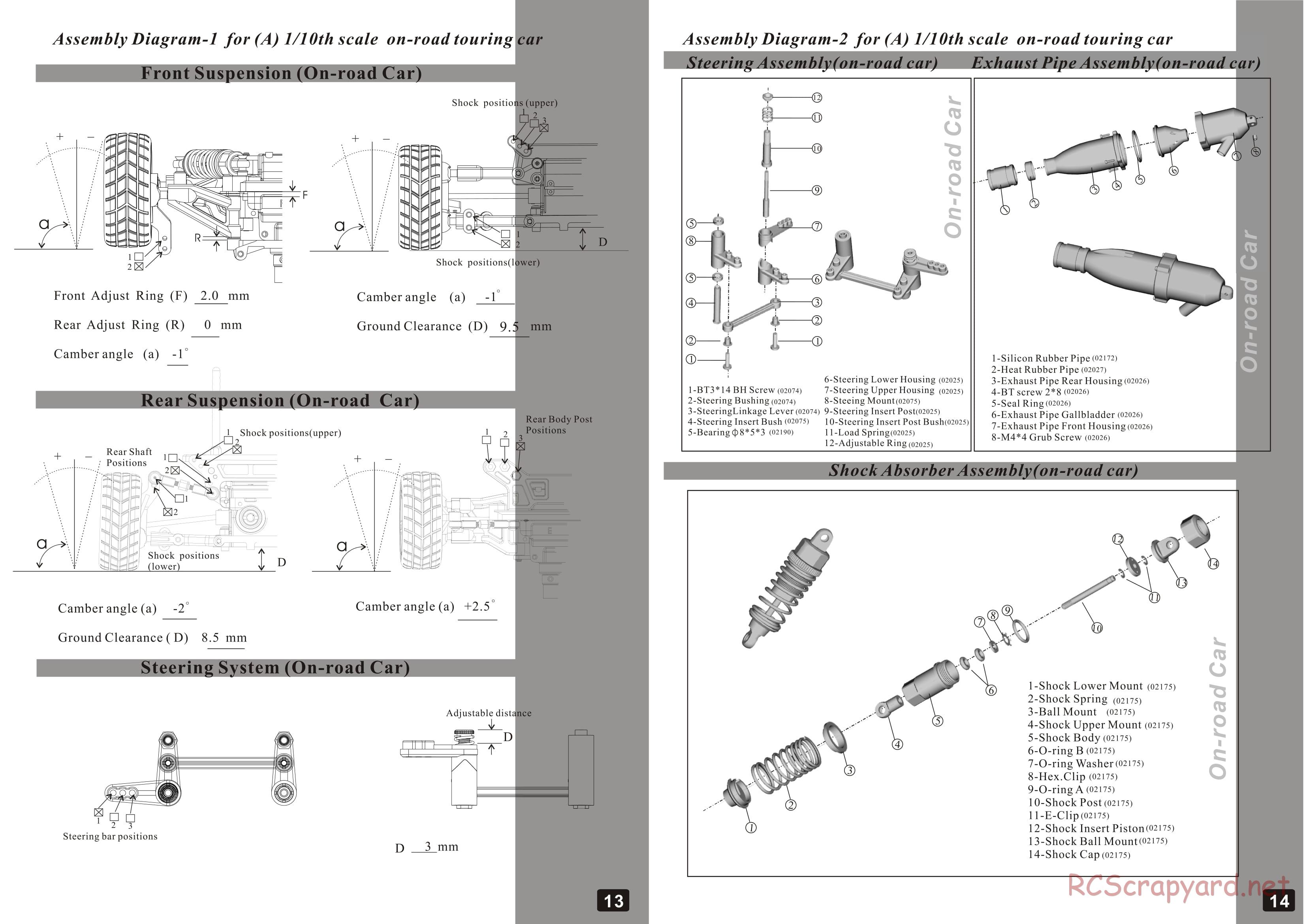 Himoto Racing - Viper XST - HI6103 - Manual - Page 8