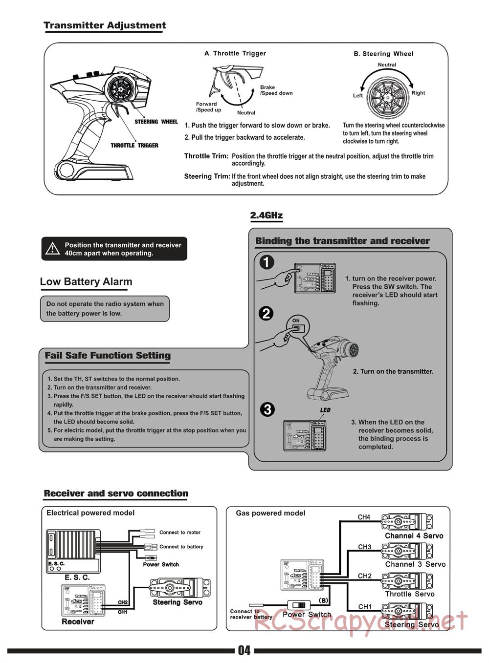 Himoto Racing - Mega-P MTR-2S - HI903T - Manual - Page 5