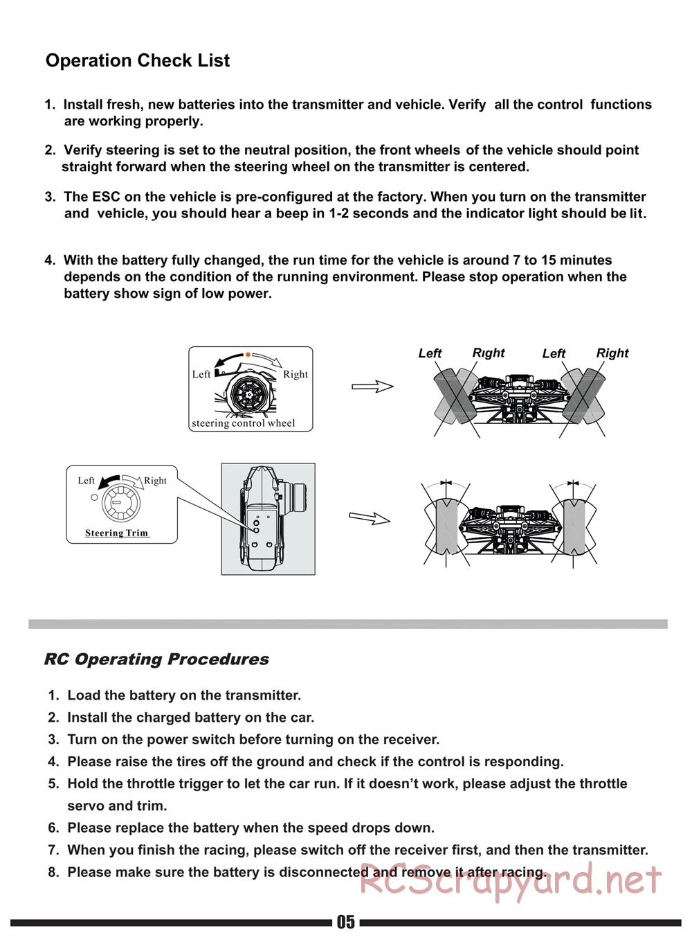 Himoto Racing - Mega-P MTR-2S - HI903T - Manual - Page 6