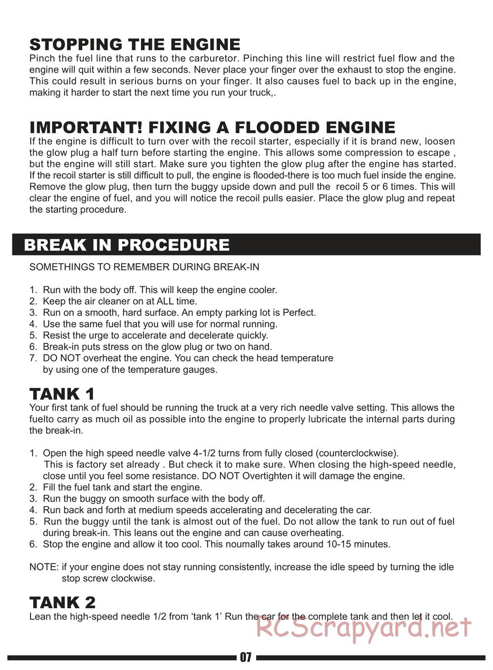 Himoto Racing - Mega-P MTR-3 - HI933T - Manual - Page 8