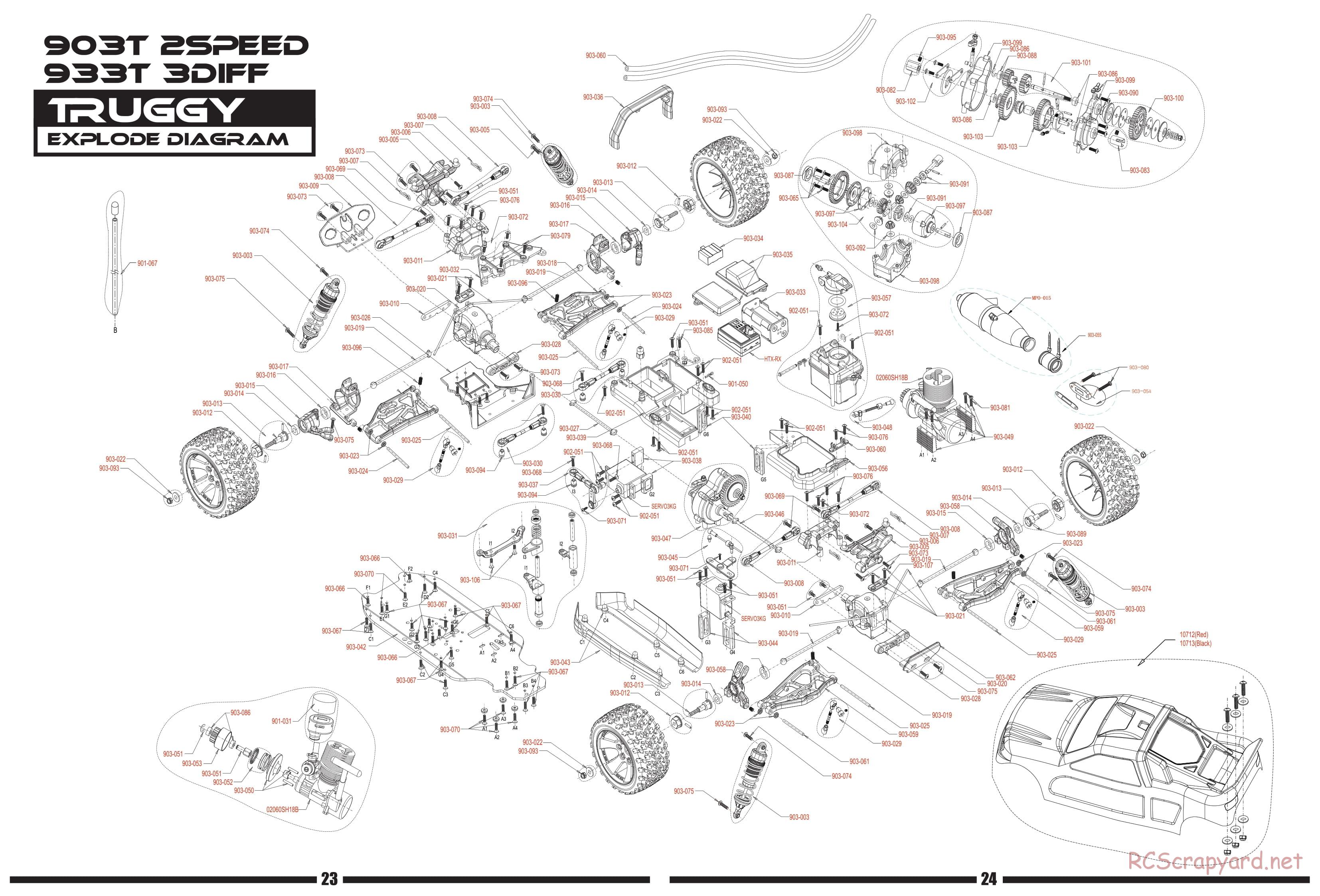 Himoto Racing - Mega-P MTR-2S - HI903T - Manual - Page 23