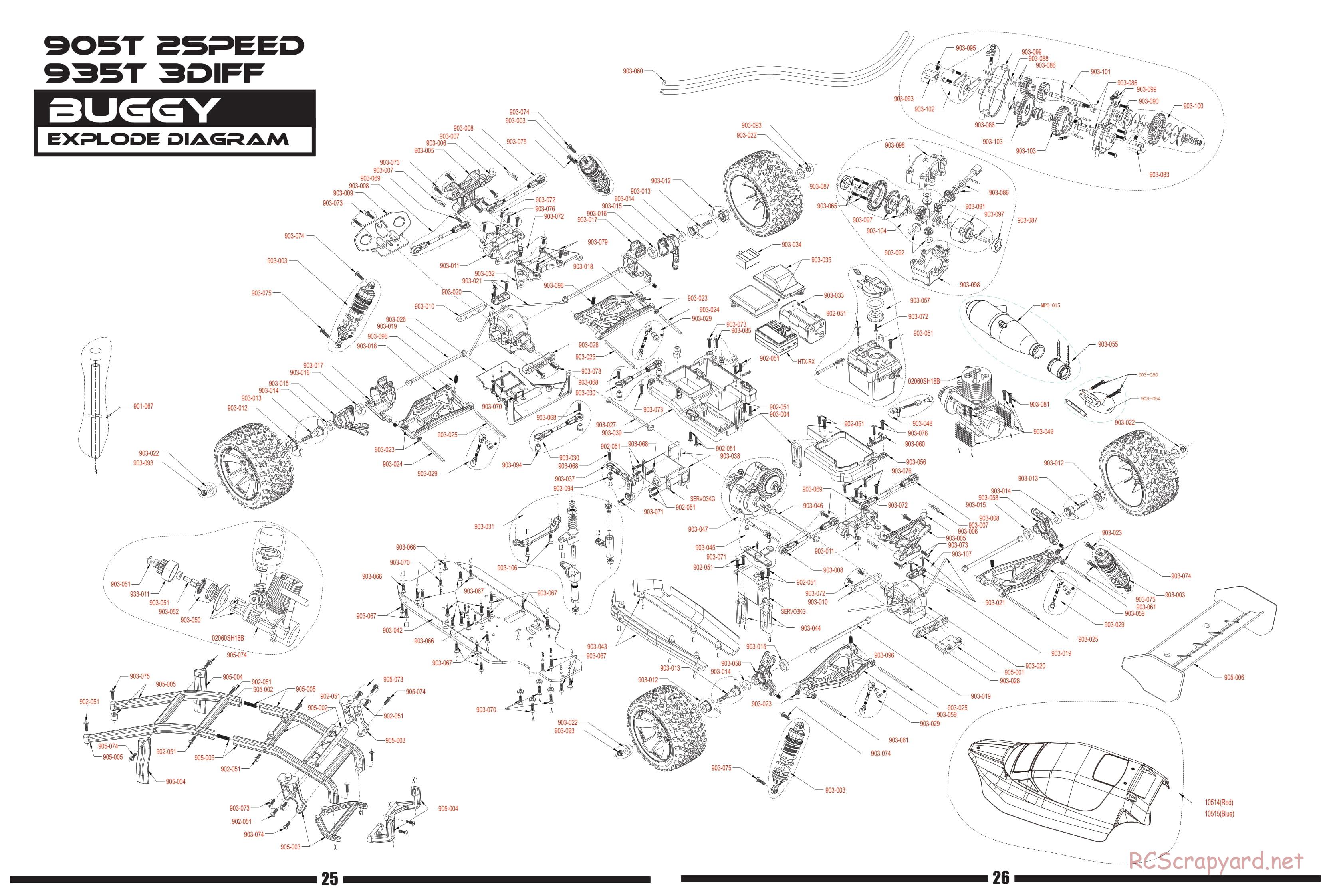 Himoto Racing - Mega-P MTR-3 - HI933T - Manual - Page 24