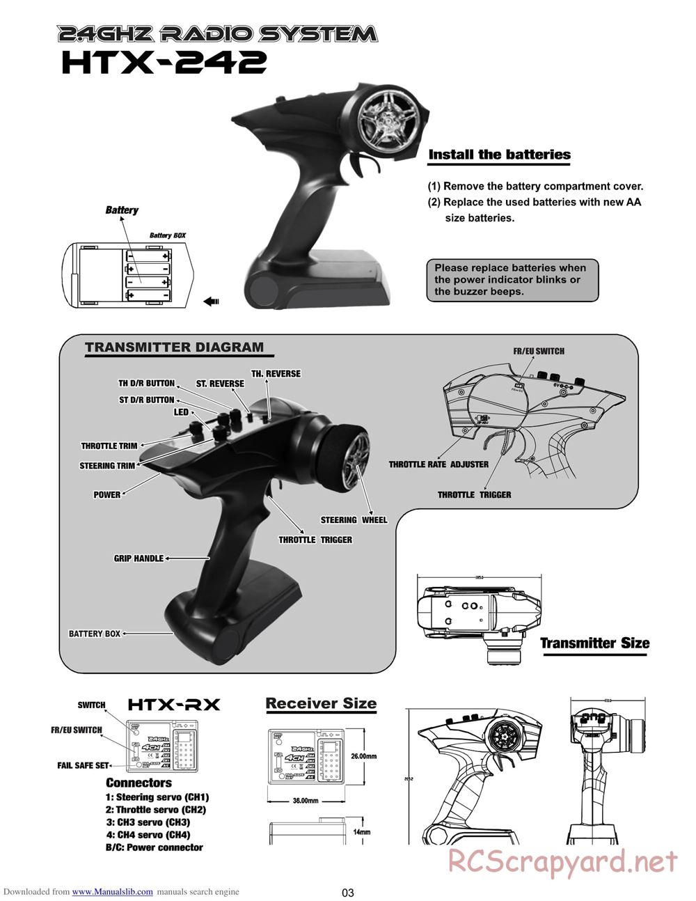 Himoto Racing - 1/16 4WD Electric Models - Manual - Page 5