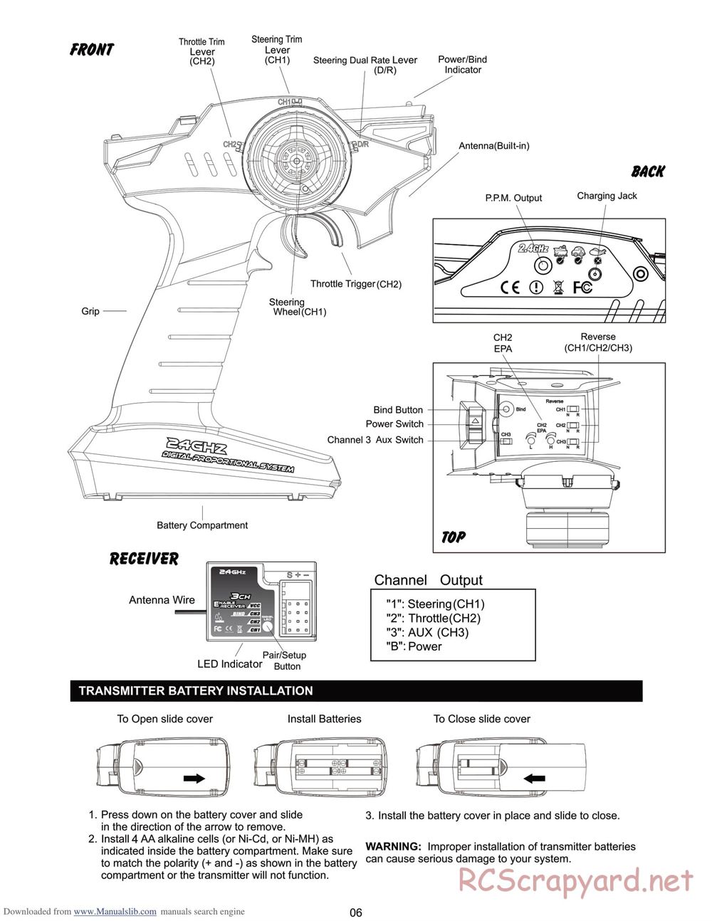 Himoto Racing - 1/16 4WD Electric Models - Manual - Page 8