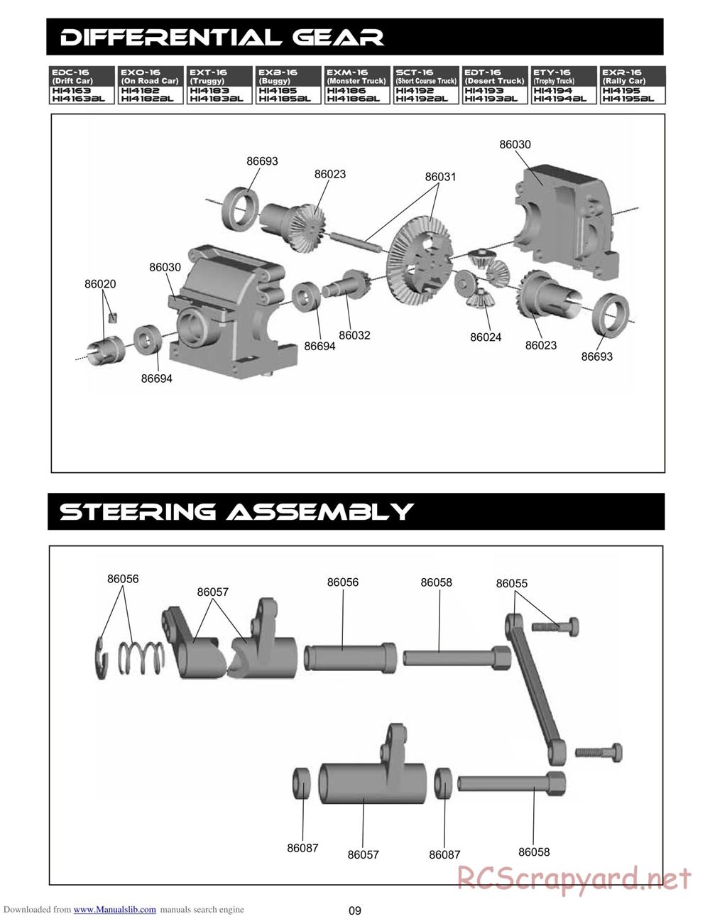 Himoto Racing - 1/16 4WD Electric Models - Manual - Page 11