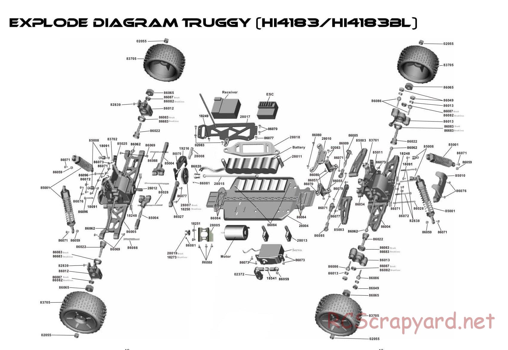 Himoto Racing - 1/16 4WD Electric Models - Manual - Page 13