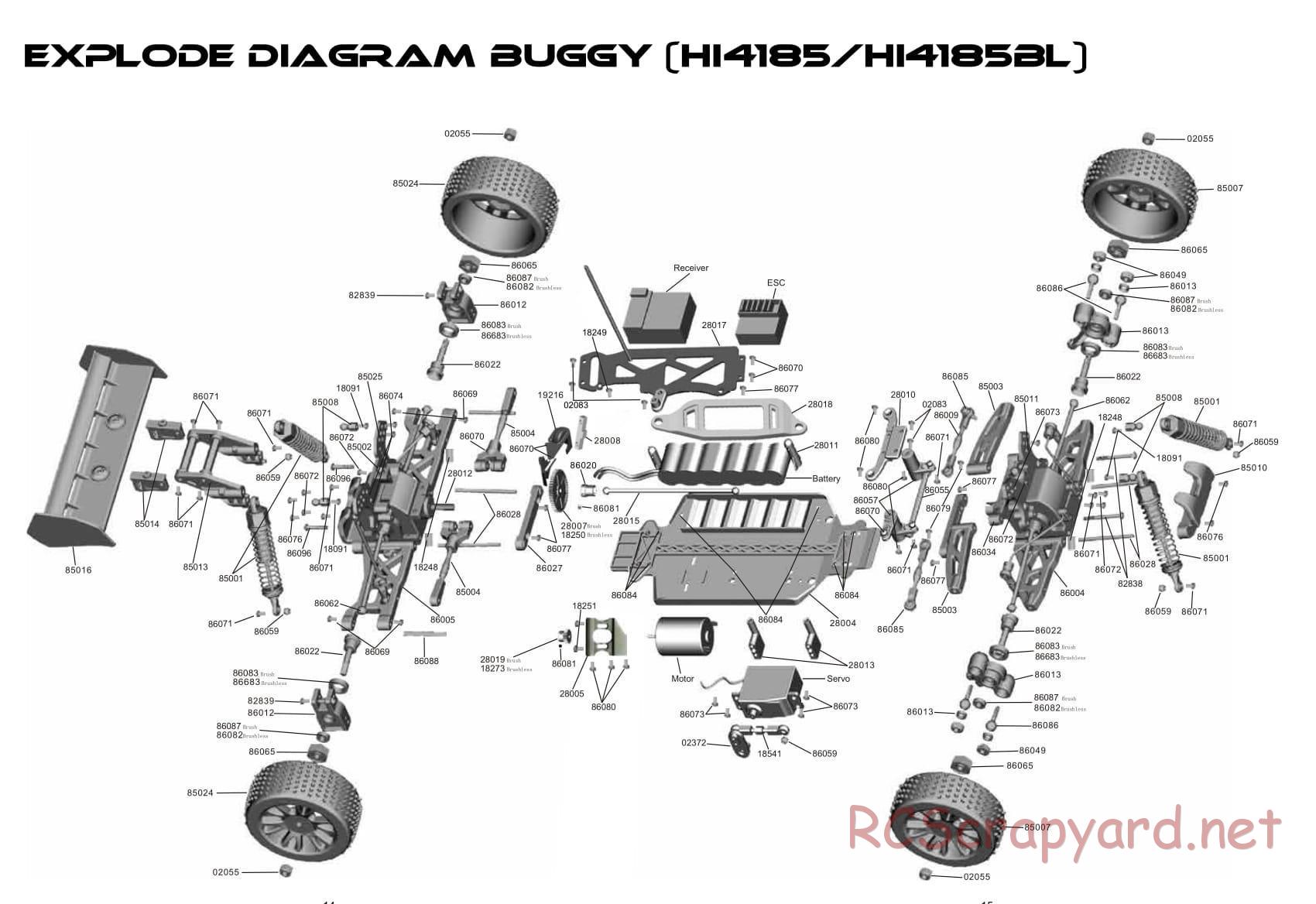 Himoto Racing - 1/16 4WD Electric Models - Manual - Page 14