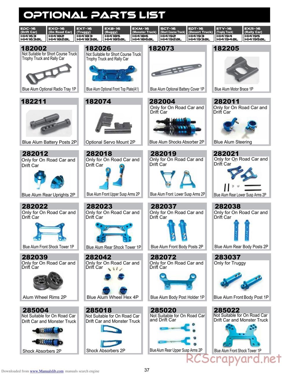 Himoto Racing - 1/16 4WD Electric Models - Manual - Page 30